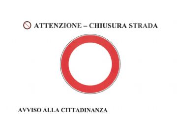 Avviso di chiusura strade